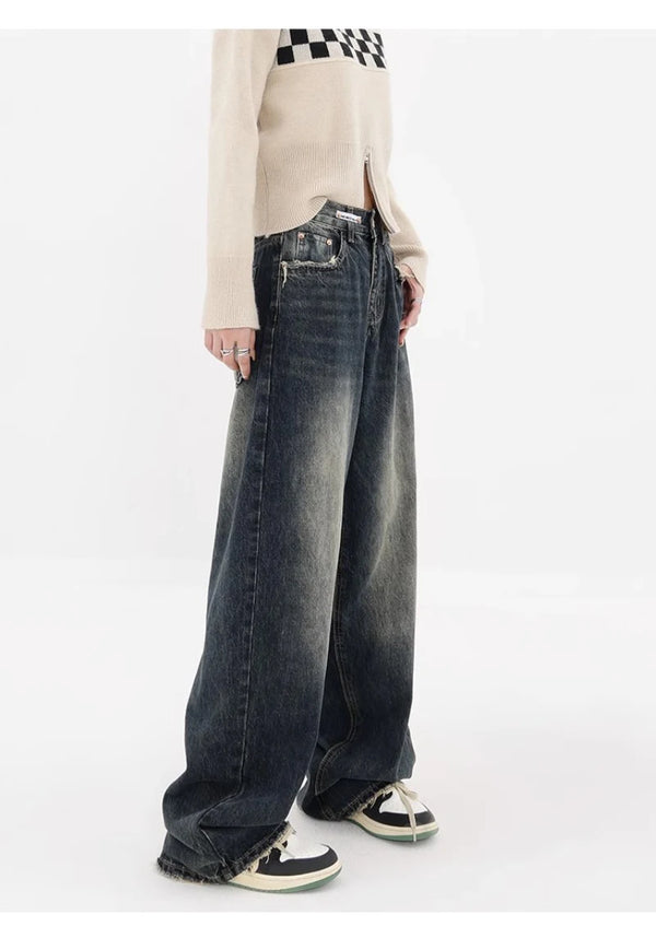 Y2K High Waist Loose Jeans