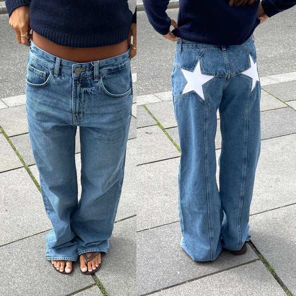 Y2K Star Print Vintage Jeans