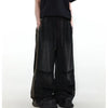 Y2K Striped Pleated Baggy Jeans