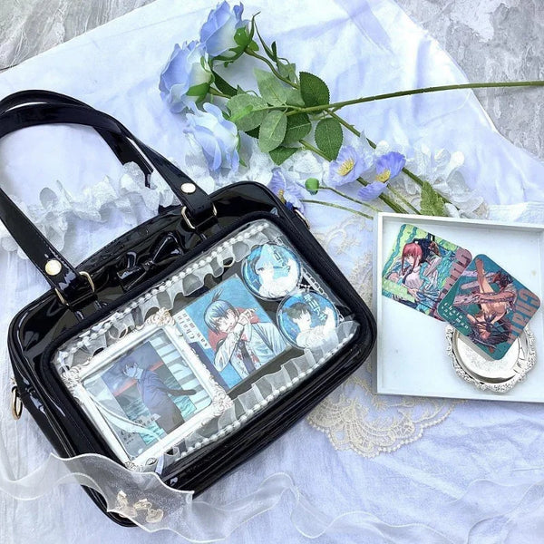 Y2K Transparent Badge Tote