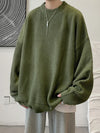 Y2K Solid Color Knit Sweater