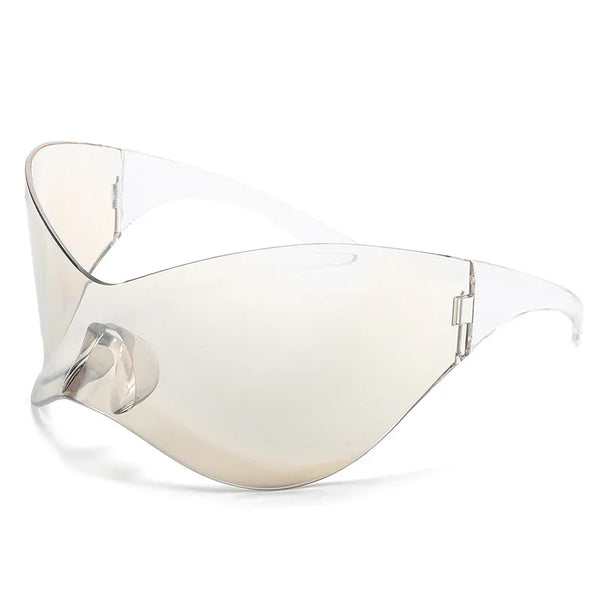 Y2K Futuristic Shield Sunglasses