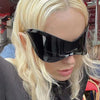 Y2K Futuristic Shield Sunglasses