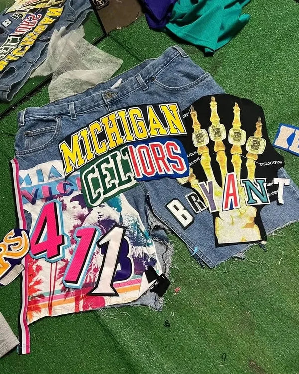 Y2K Retro Streetwear Shorts