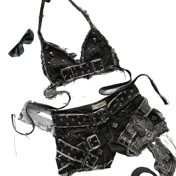 Y2K Hot Chick Shorts Sets