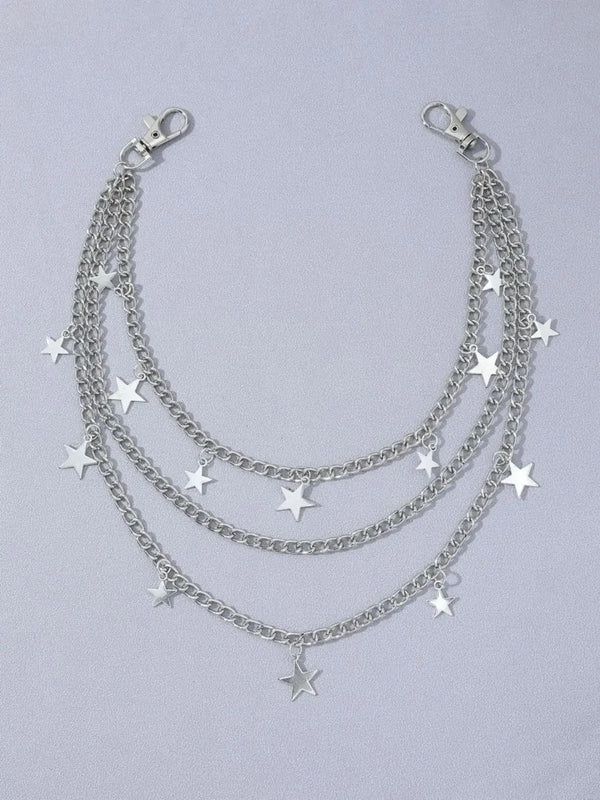 Y2K Star Charm Chain
