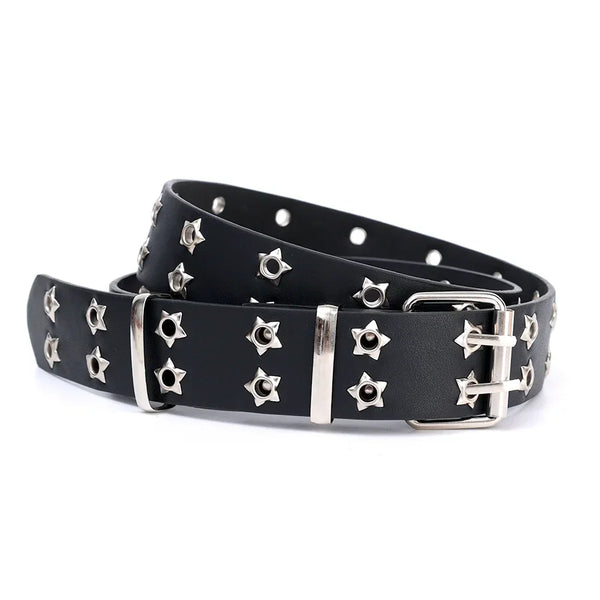Y2K Punk Rivet Leather Belts