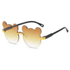 Y2K Bear Rimless Shades