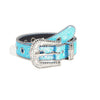 Y2K Rhinestone Leather Belt