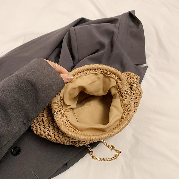 Y2K Weaved Shell Bag