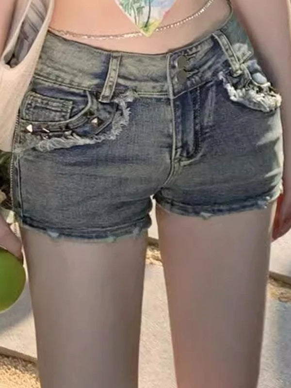 Retro Y2k Denim Shorts