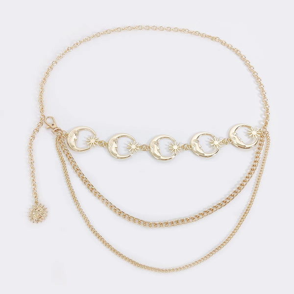 Y2K Tassel Chain Waist Belt