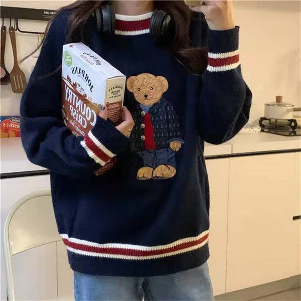 Y2K Kawaii Bear Sweater