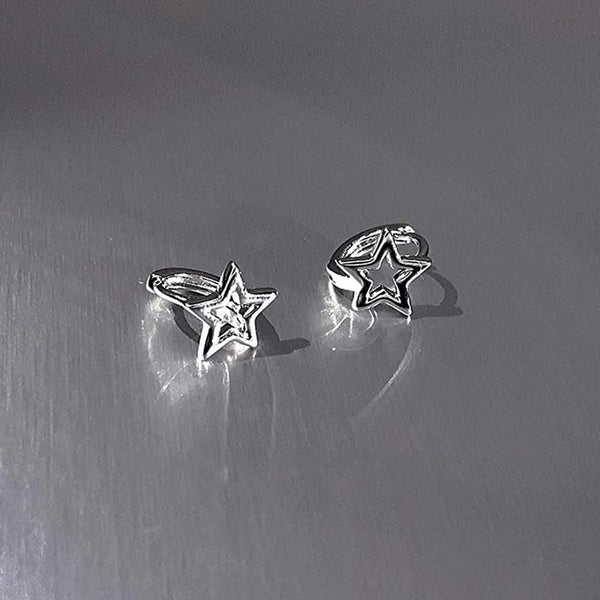 Y2K Hollow Pentagonal Earrings