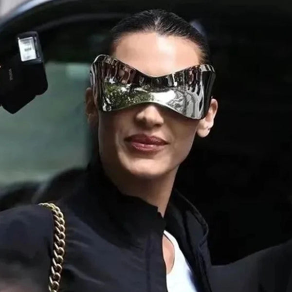 Y2K Futuristic Shield Sunglasses