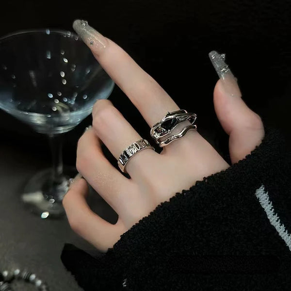 Y2K Crystal Rings
