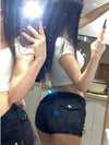 Y2k Low-waisted Denim Shorts
