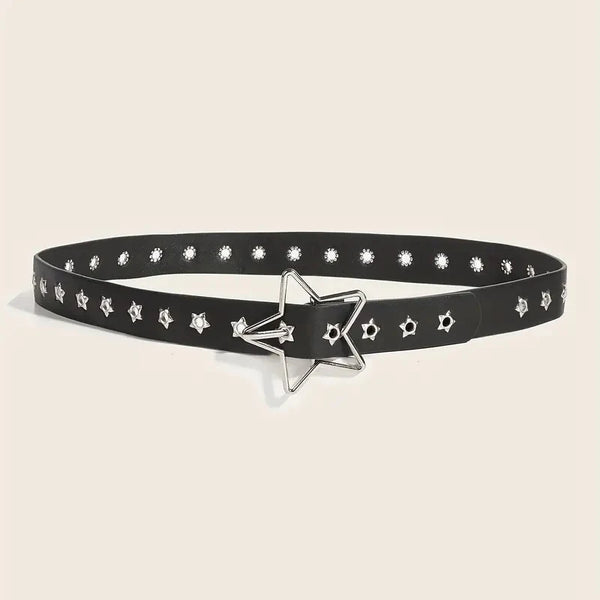Y2K Punk Star Rivet Belt