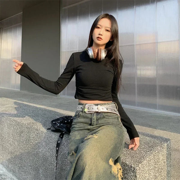 Y2K Glitter Crystal Belt