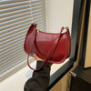 Y2K Solid Color Leather Bag