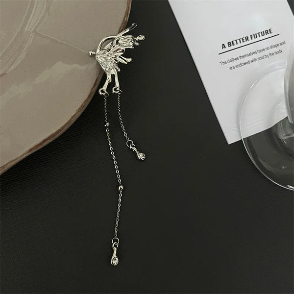 Y2K Butterfly Tassel EarClips