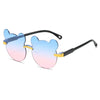 Y2K Bear Rimless Shades