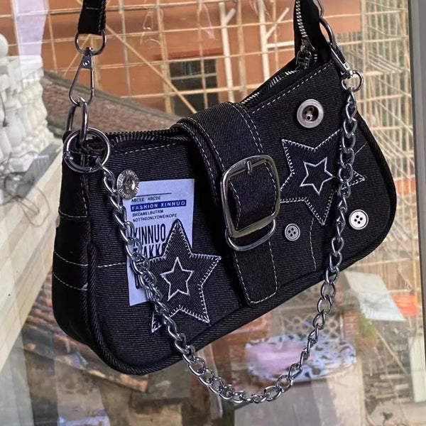 Y2K Chain Tote Handbag