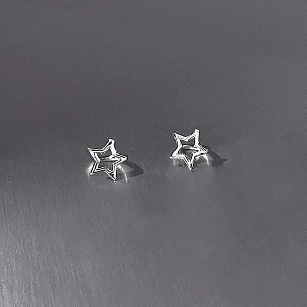 Y2K Hollow Pentagonal Earrings