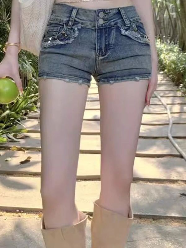 Retro Y2k Denim Shorts