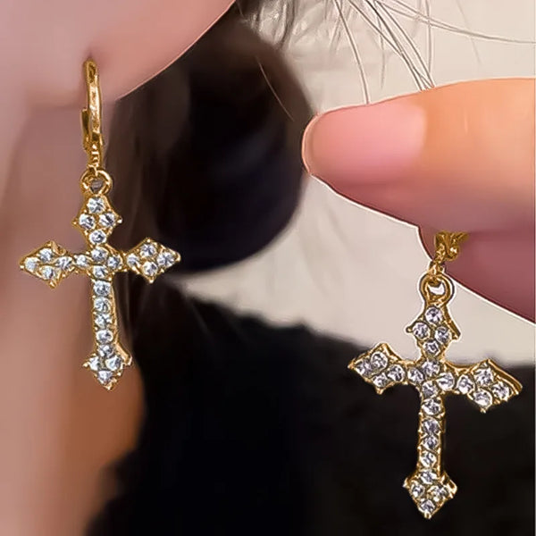 Y2K Kpop Cross Earrings