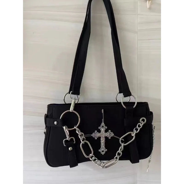 Y2k Cross Chain Handbag