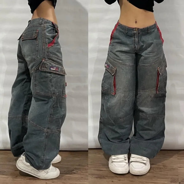 Y2K Multi-pocket Baggy Jeans