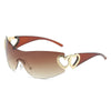 Y2K Sporty Heart Sunglasses