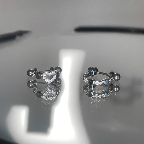 Y2K Hollow Heart Earing