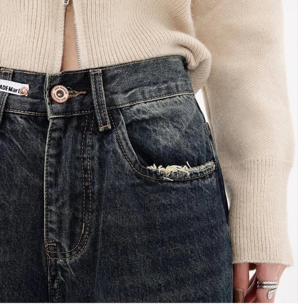 Y2K High Waist Loose Jeans