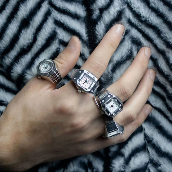 Y2K Finger Watch Rings
