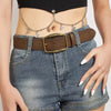 Y2K Ethnic Style Leather Belt