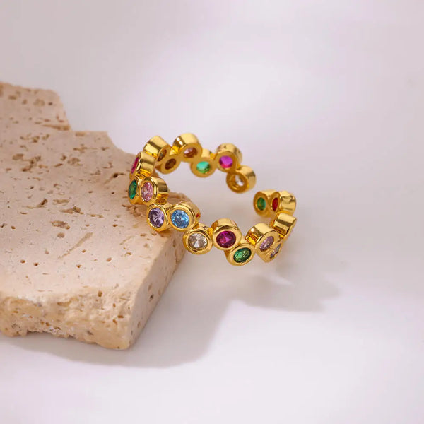 Y2K Zircon Pinky Ring