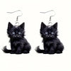 Y2K Black Cat Earrings