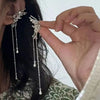 Y2K Butterfly Tassel EarClips