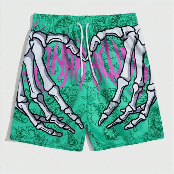 Y2K Elastic Swim Trunks