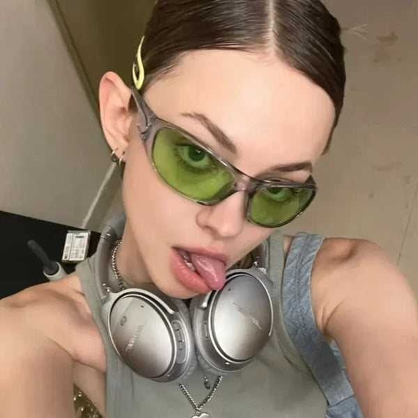 Y2K Punk Wrap Sunglasses