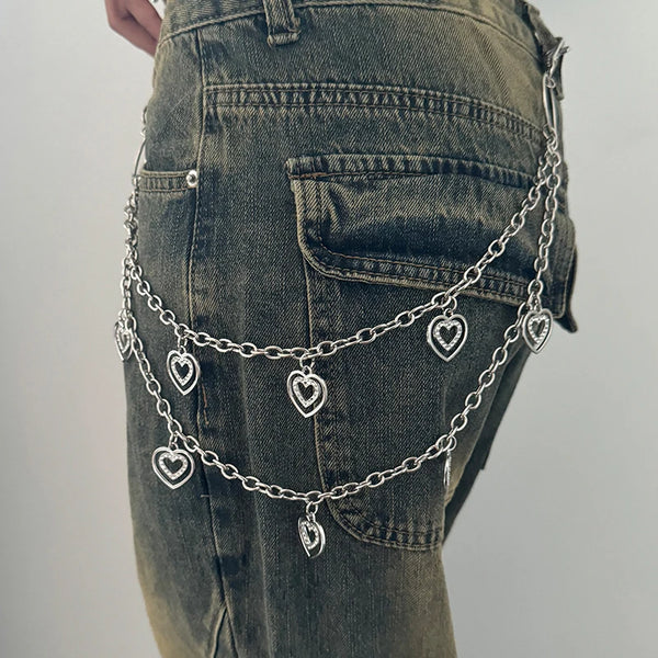 Y2K Punk Jeans Keychain