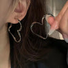Y2K Heart Hoop Earrings