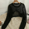 Y2K Crochet Knit Crop Top
