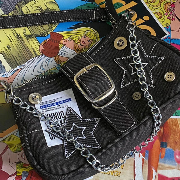 Y2K Chain Tote Handbag