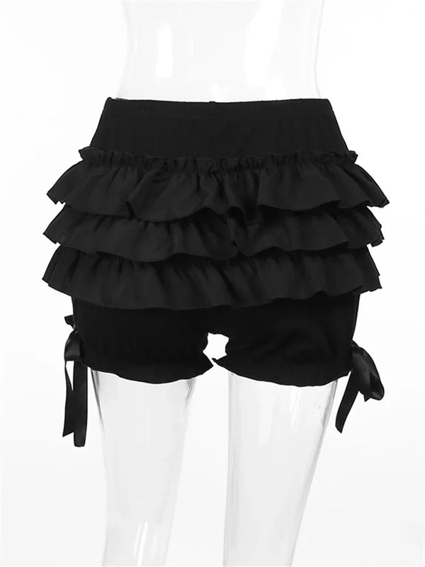 Y2K Ruffle Bloomer Shorts