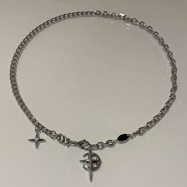 Y2K Cuban Figaro Necklace