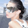 Y2K Futuristic Shield Sunglasses