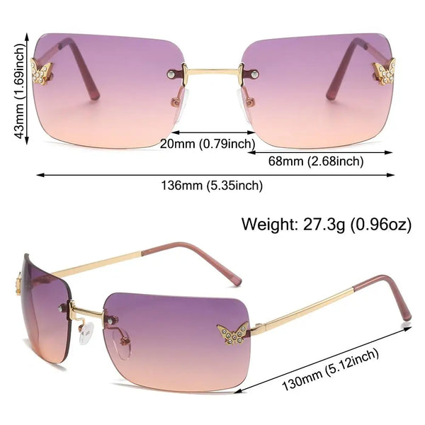 Y2K Luxury Travel Sunglasses